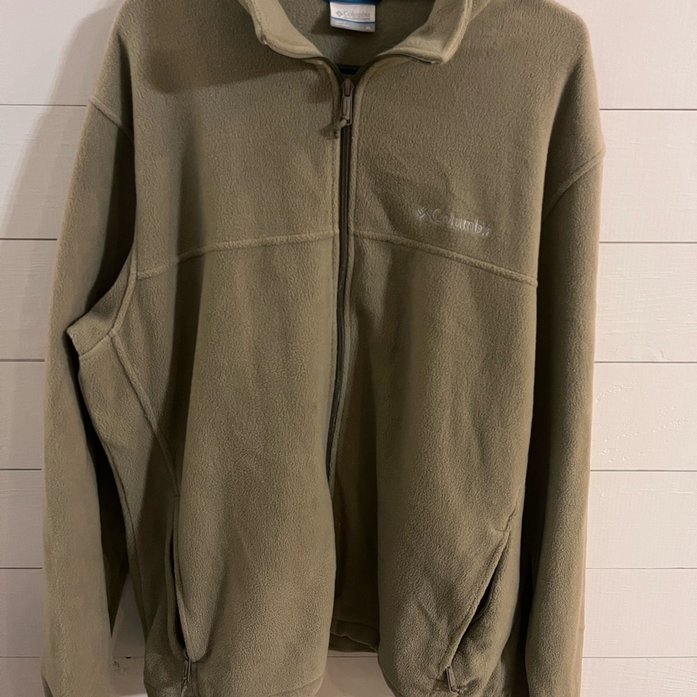 Columbia Khaki Fleece Jacket